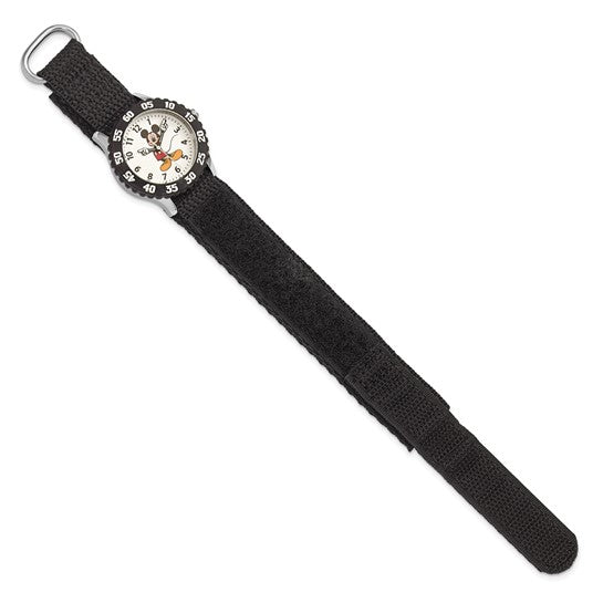 Quality Gold Watches - Disney Kids Mickey Mouse Blk Velc - Teacher - XWA3683