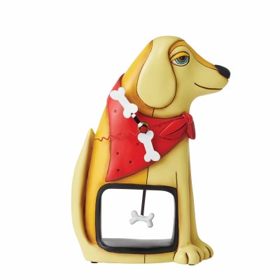 Allen Designs Clock - Bandana Dog Pendulum Desk Clock - P1304