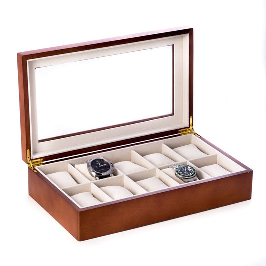 Bey-berk - Brown 10 Watch Box - BB639BRW