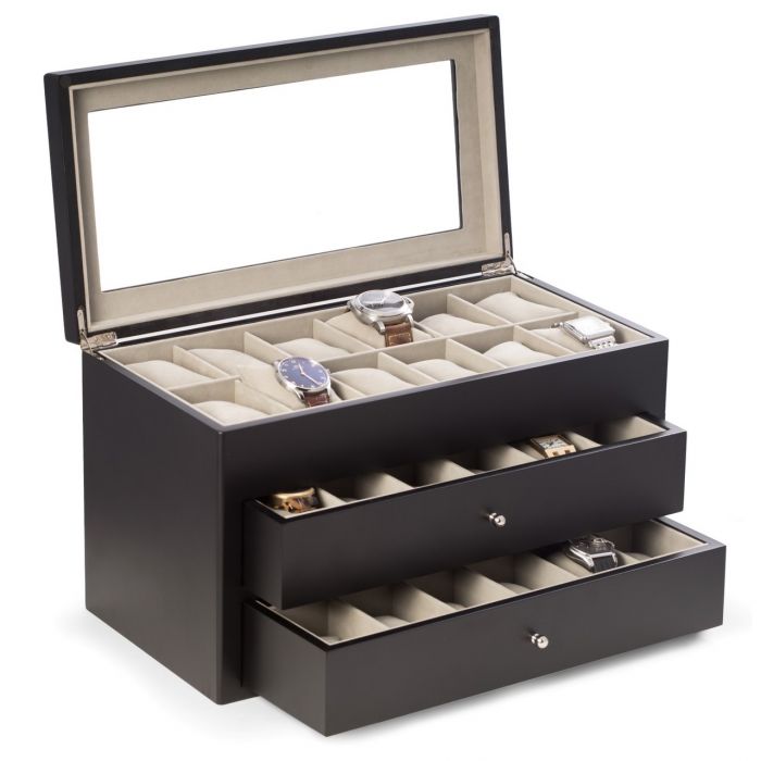 Bey-berk - Black 36 Watch Box - BB686BLK