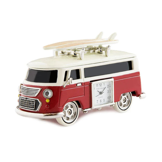 Tokyobay Mini Clock - Bus Red - C3519-RD