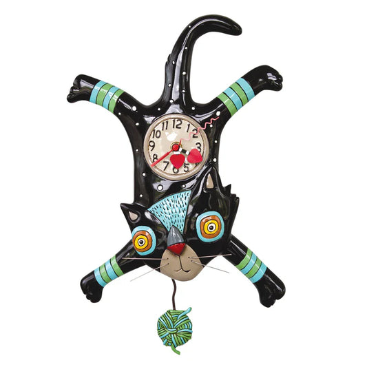 Allen Designs Clock - Craft Attack Cat - P1852