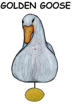 Golden Goose - Wagging Tail Clock