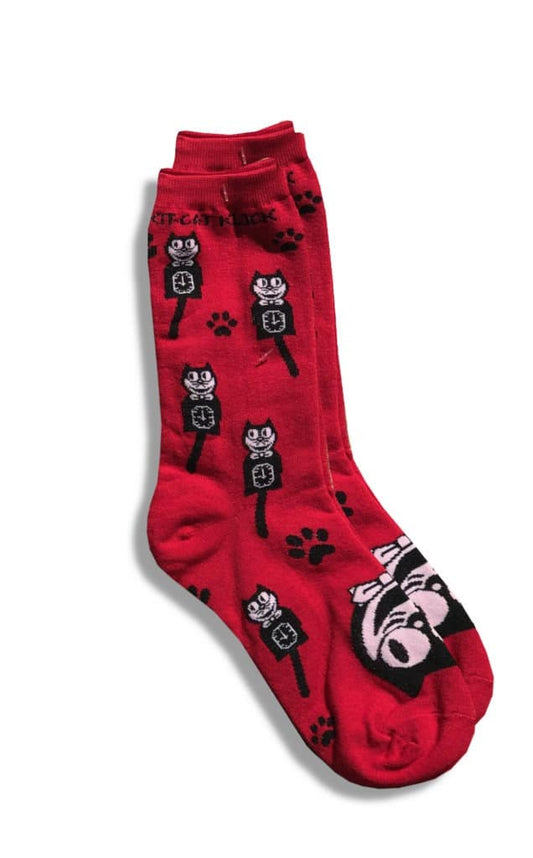 Kit-Cat Klock - Ladies Red Socks - SOC-F-5