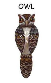 Owl - Wagging Tail Clock