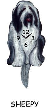 Wagging Tail Clock - Old English Sheepdog - Sheepy