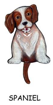 Spaniel - Wagging Tail Dog Clock