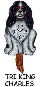 King Charles - Wagging Tail Dog Clock