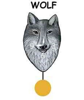 Wolf - Wagging Tail Clock