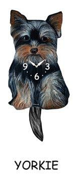 Yorkie - Yorkshire Terrier - Wagging Tail Dog Clock
